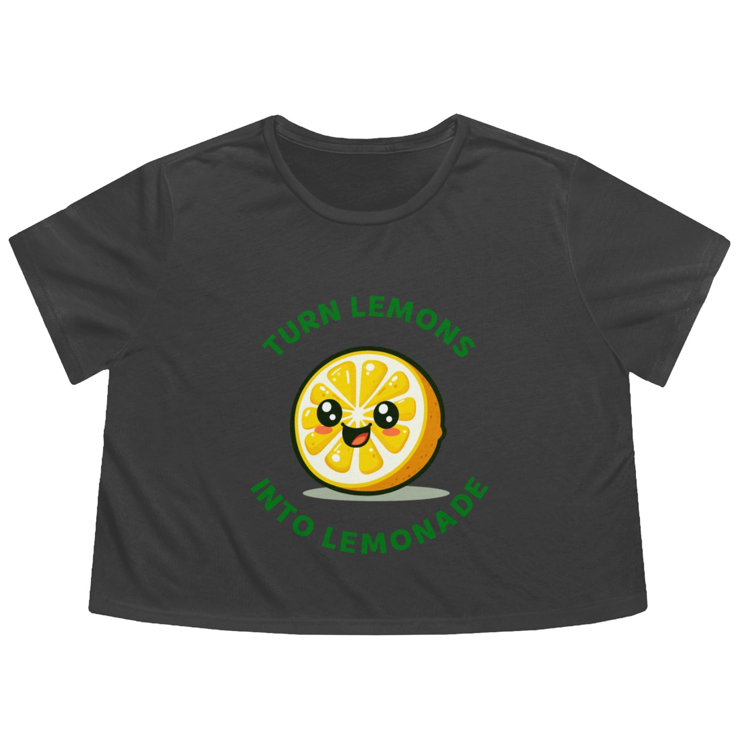 Turn Lemons Into Lemonade Flowy Cropped Tees