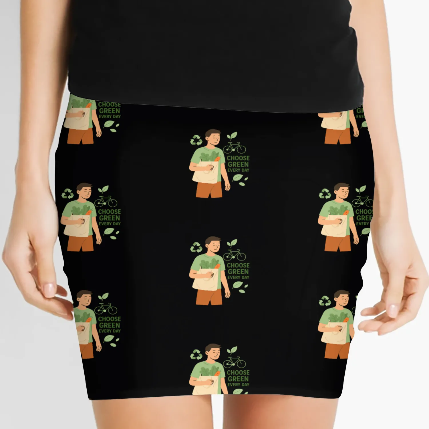 Choose Green Every Day Eco Design Women's Mini Skirts