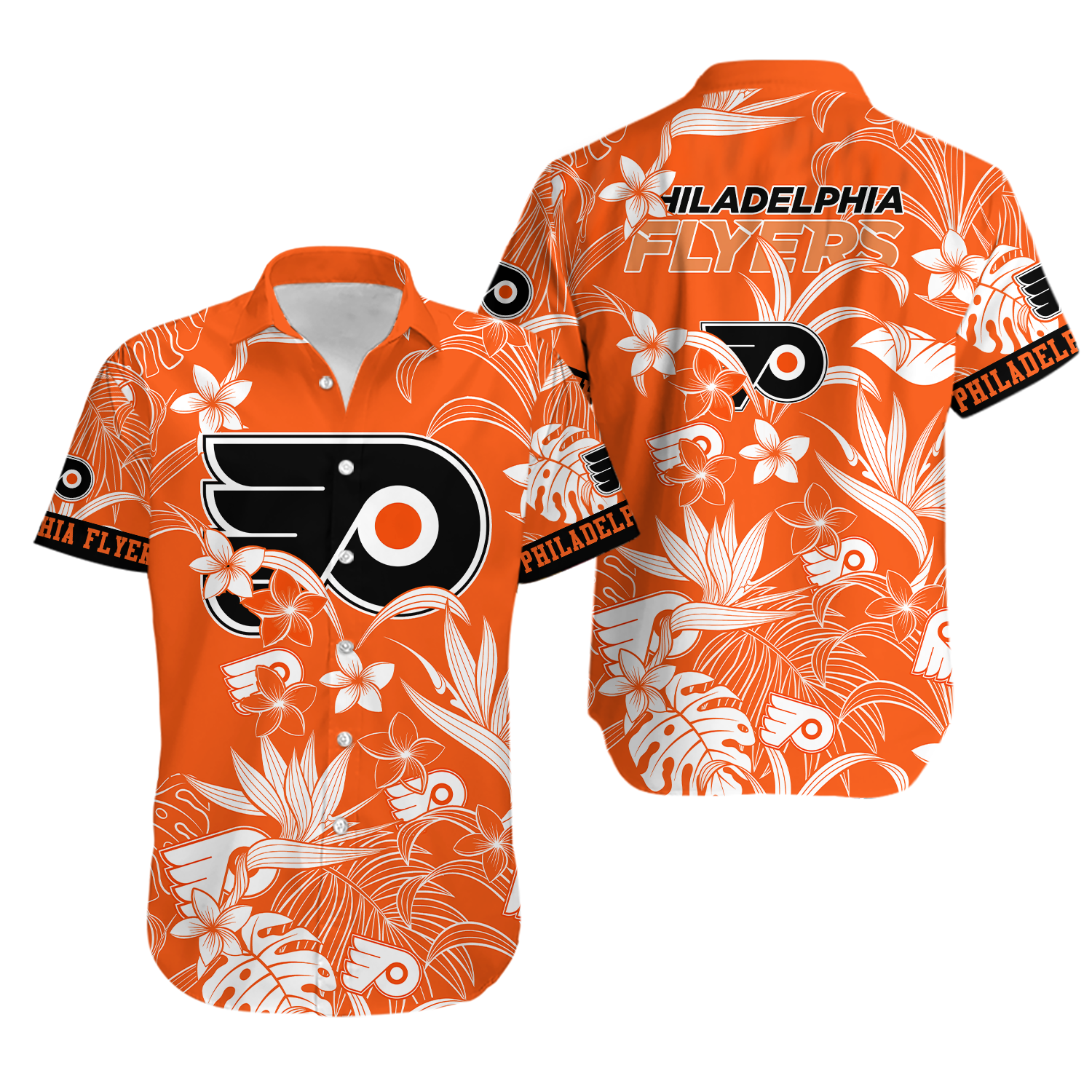 Philadelphia Flyers NHL Hawaiian Shirt Tropical Aloha Shirt