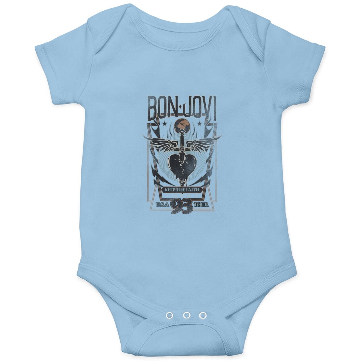 Bon Jovi Keep The Faith Baby Bodysuit