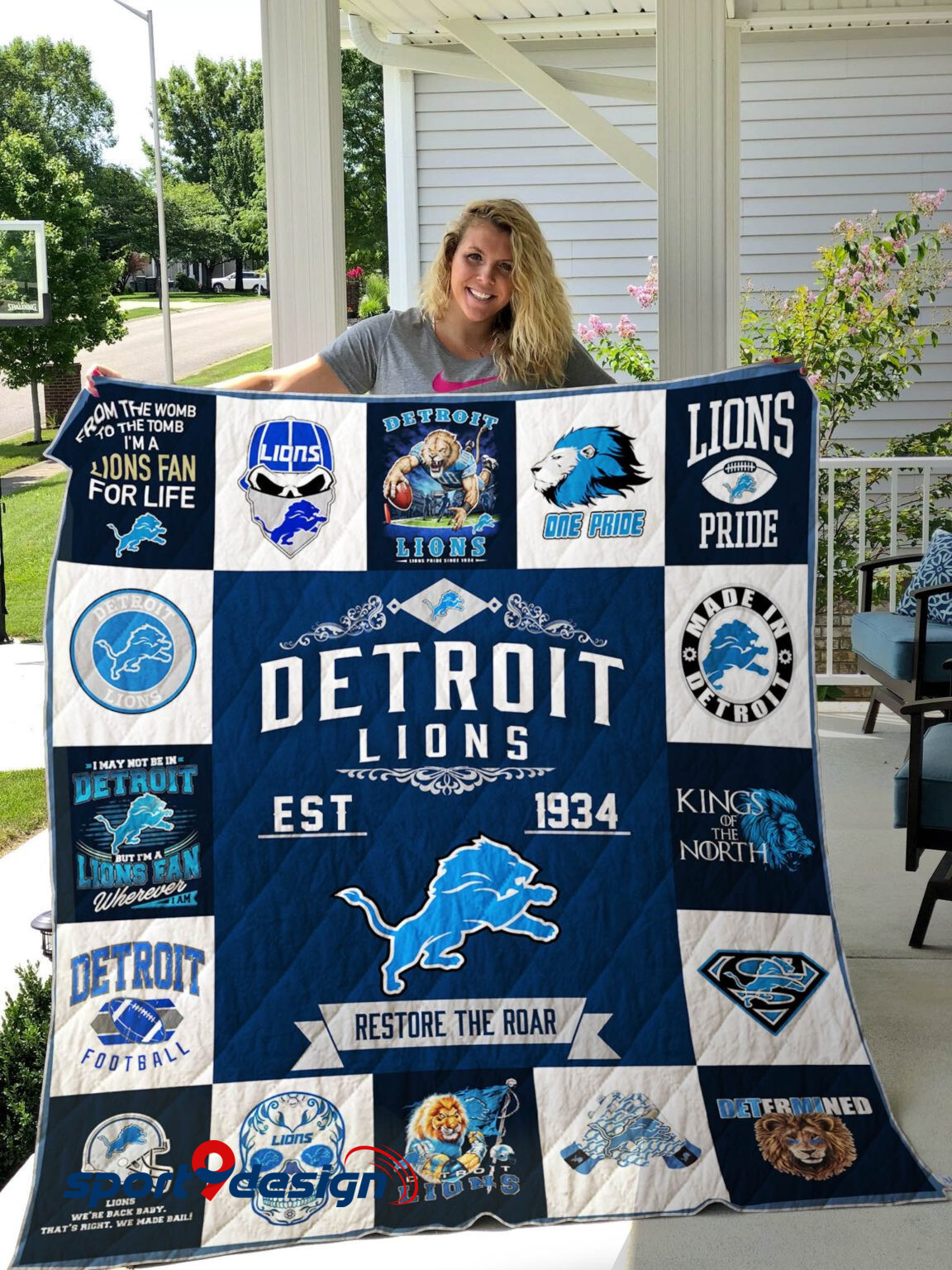 Detroit Lions Blanket And Quilt Gift For Fans