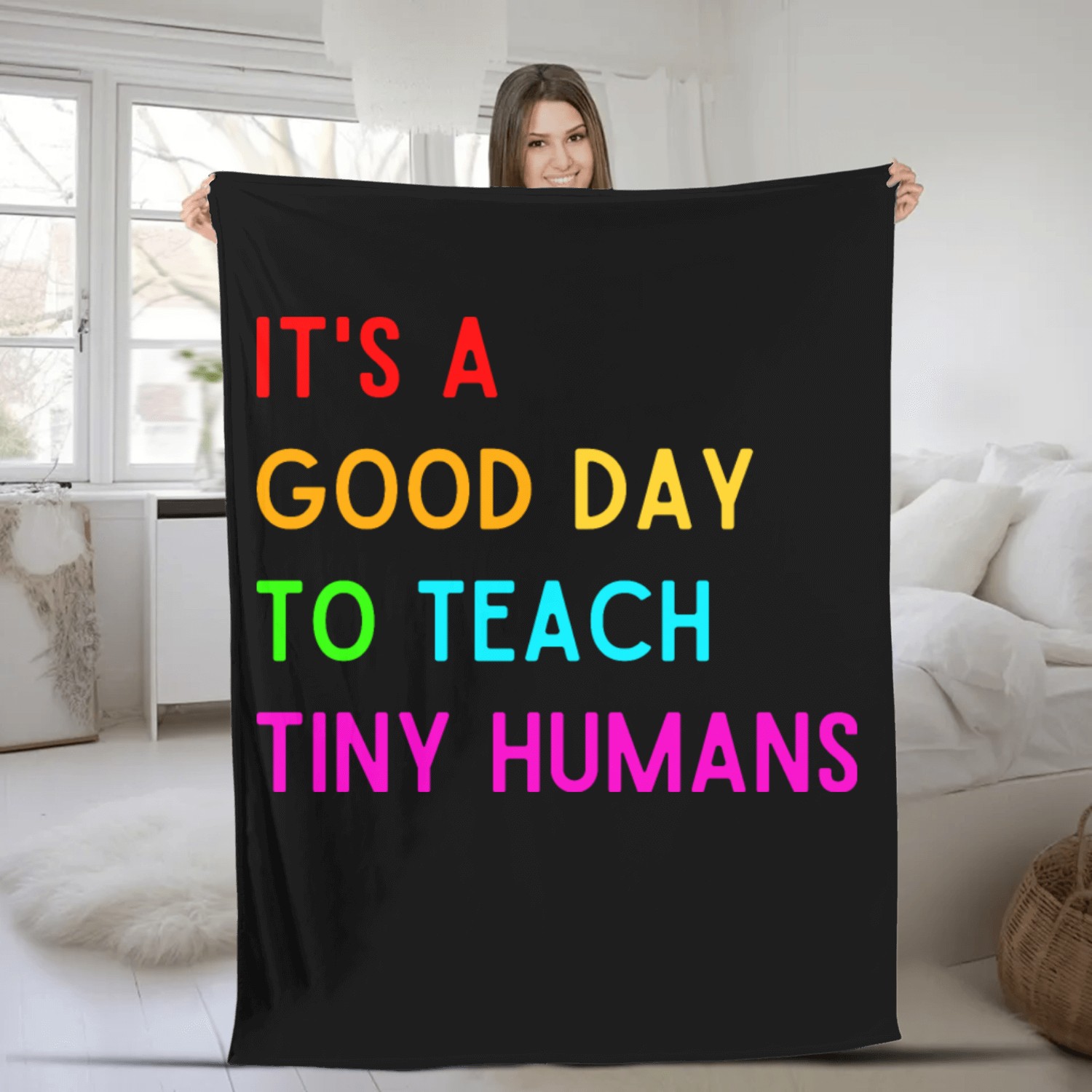 It s A Good Day To Teach Tiny Humans Fleece Blankets