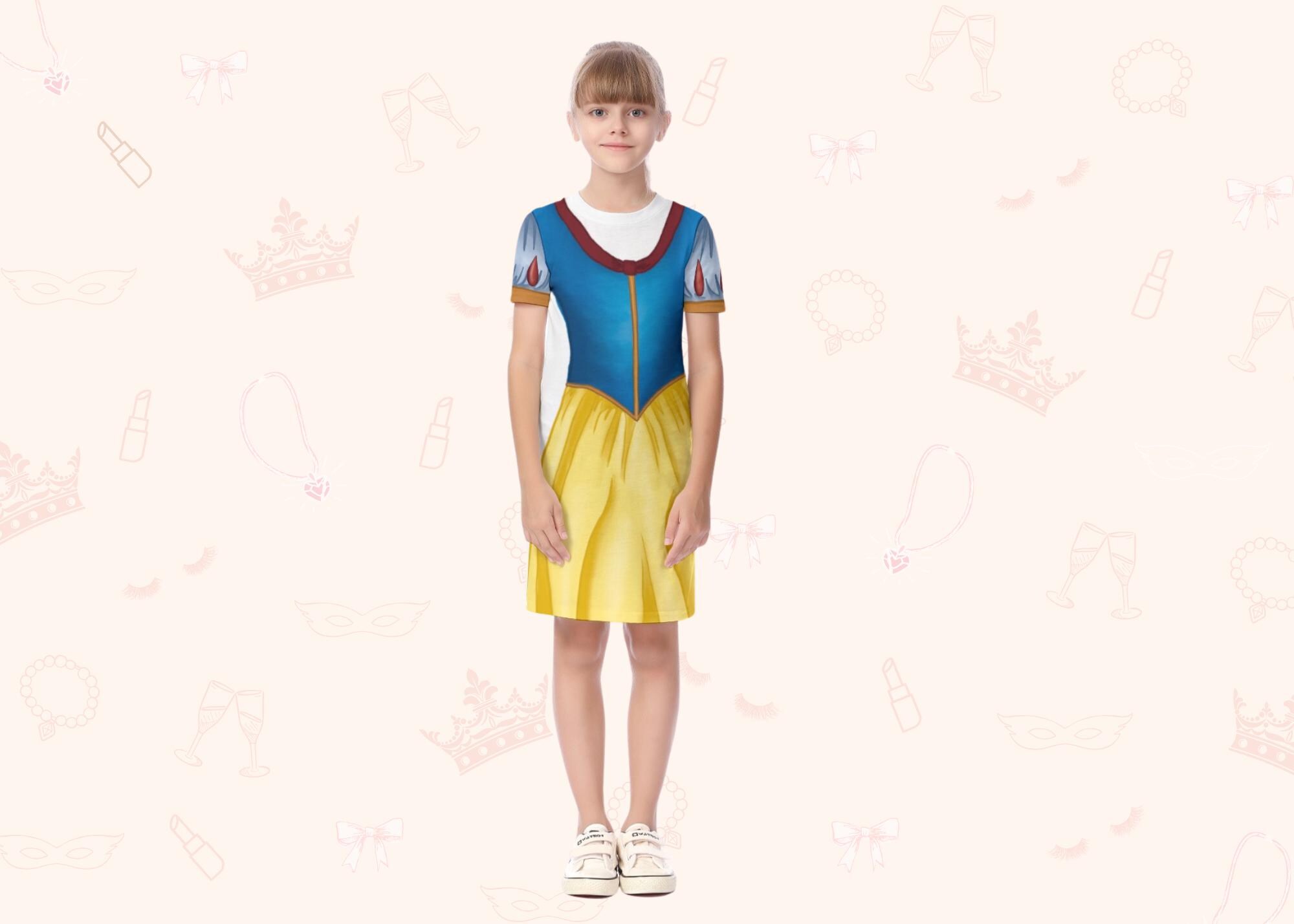 Apple Princess T-Shirt Dress (Kids) | Easy Costume, Fun Loungewear, Unique Gift