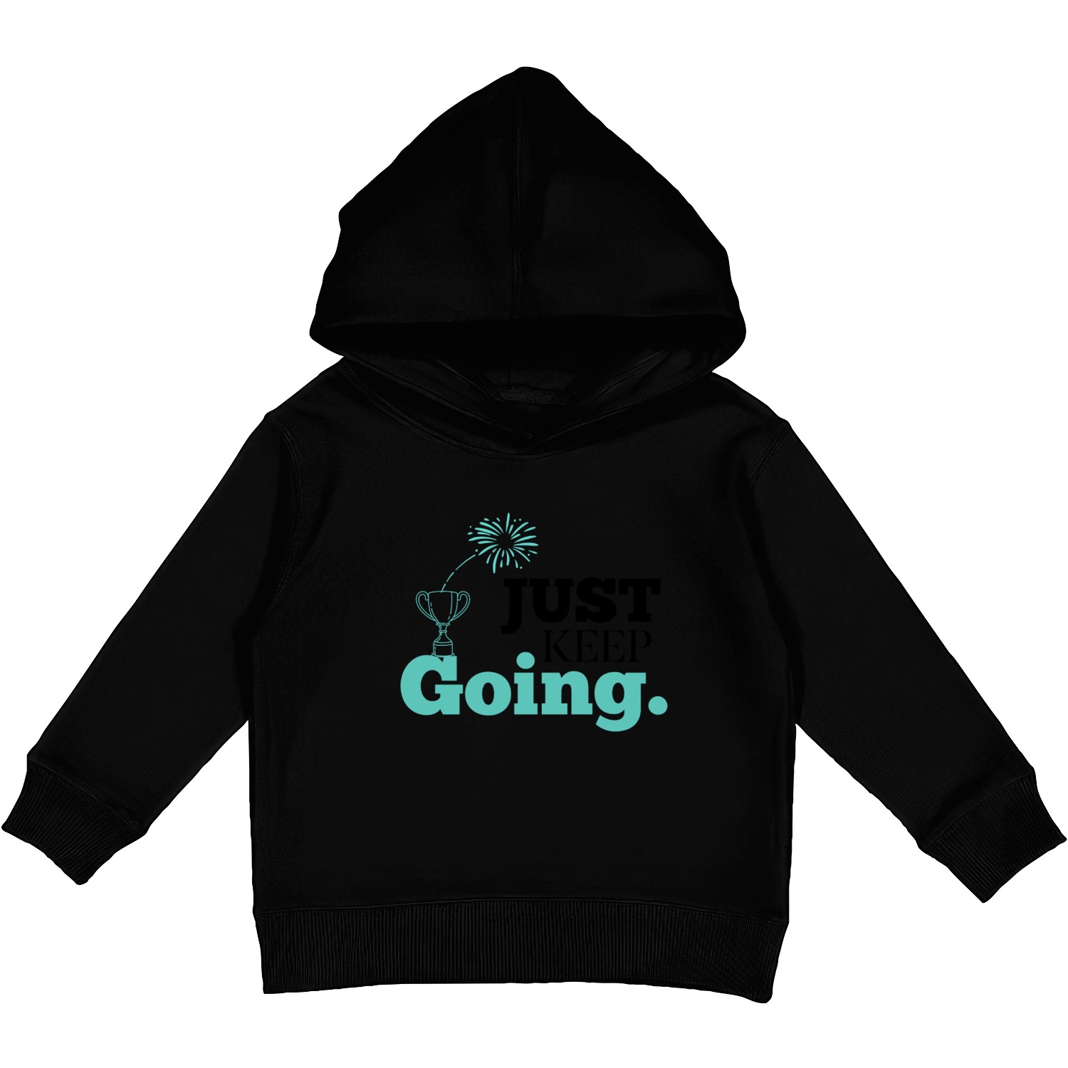 Just keep going motivational Kids Pullover Hoodies