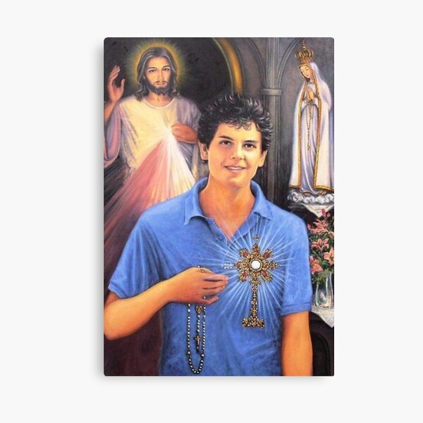 Blessed Carlo Acutis, Beato Carlo, Blessed Carlo, Liturgical colores Canvas