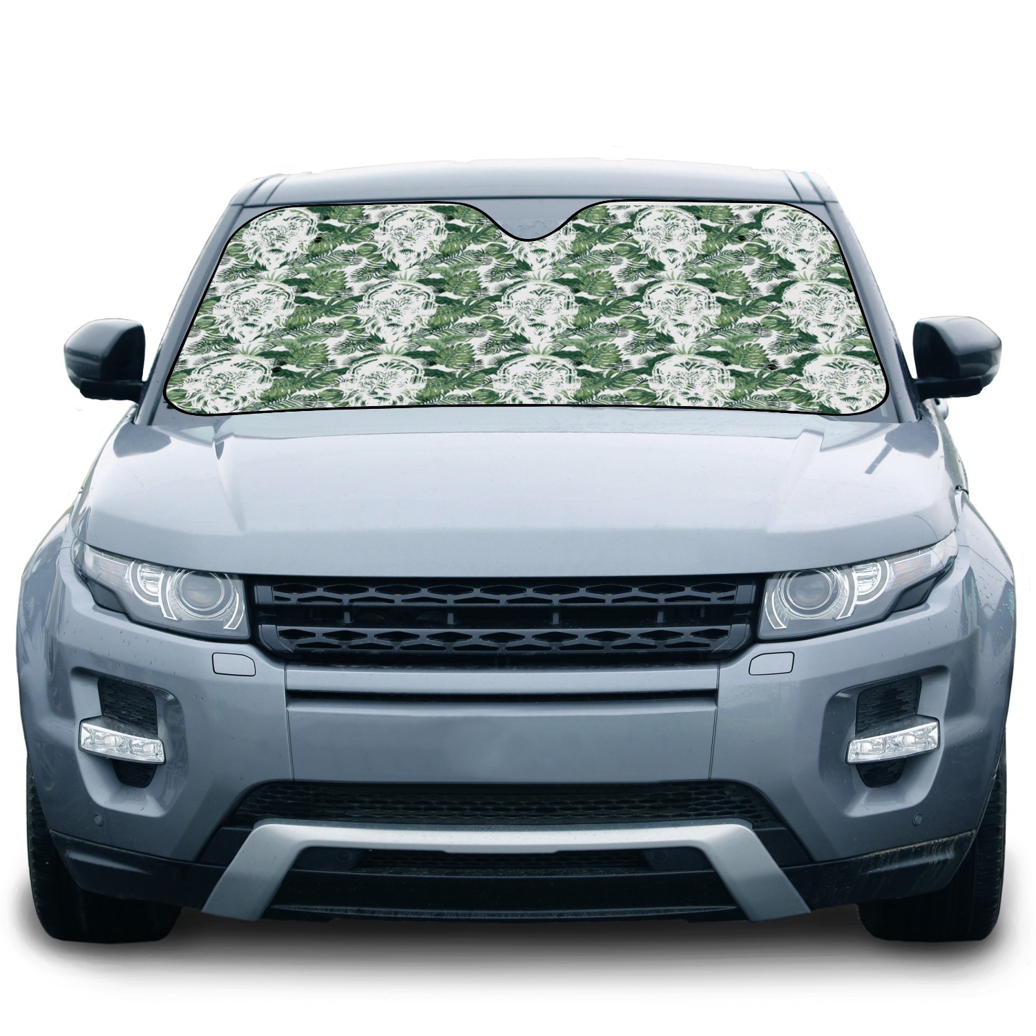 T Tattoo Lion With Headphones Car Sun Shades