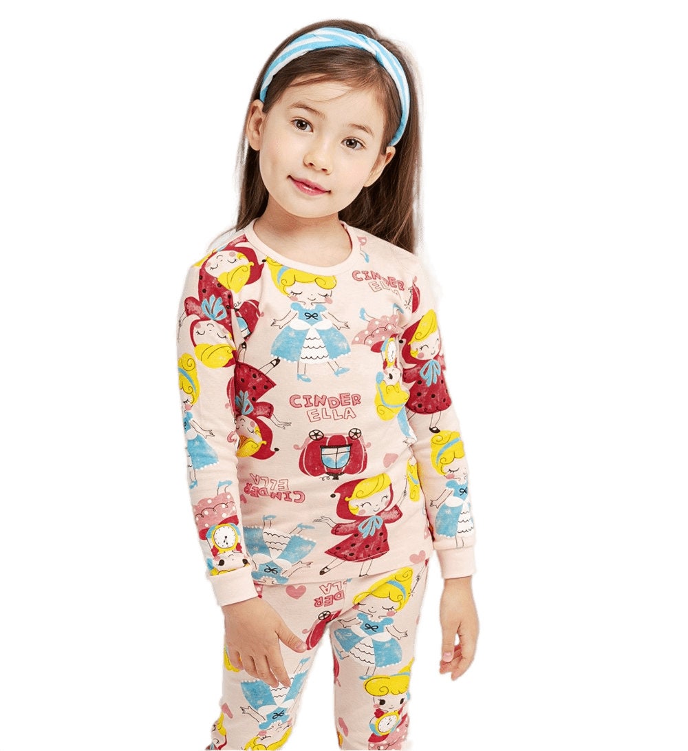 Girls Cinde princess pajamas, Snow fairy princess, kids pajama set, Korean pajamas