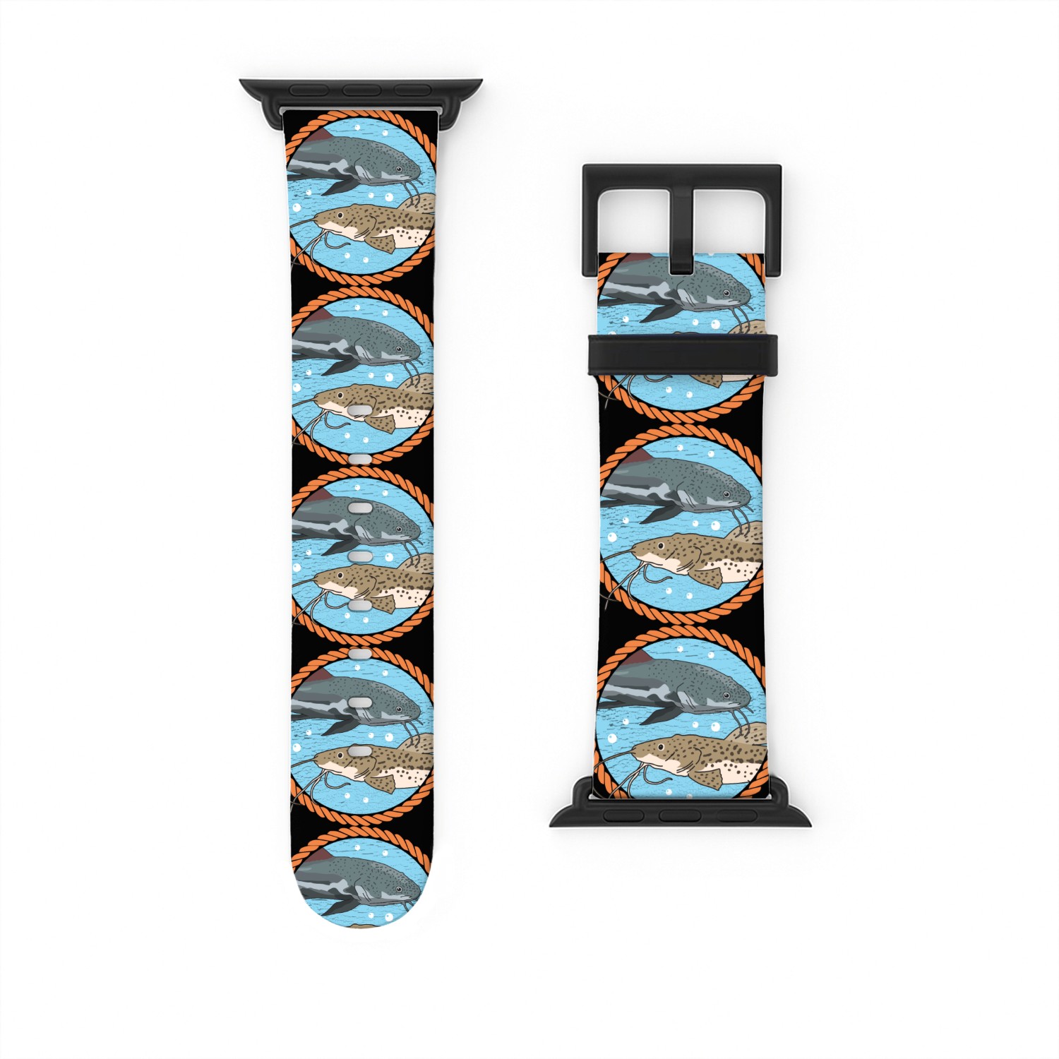 Catfish Fisherman Catfishing Catfishes Watch Bands For Apple Watch