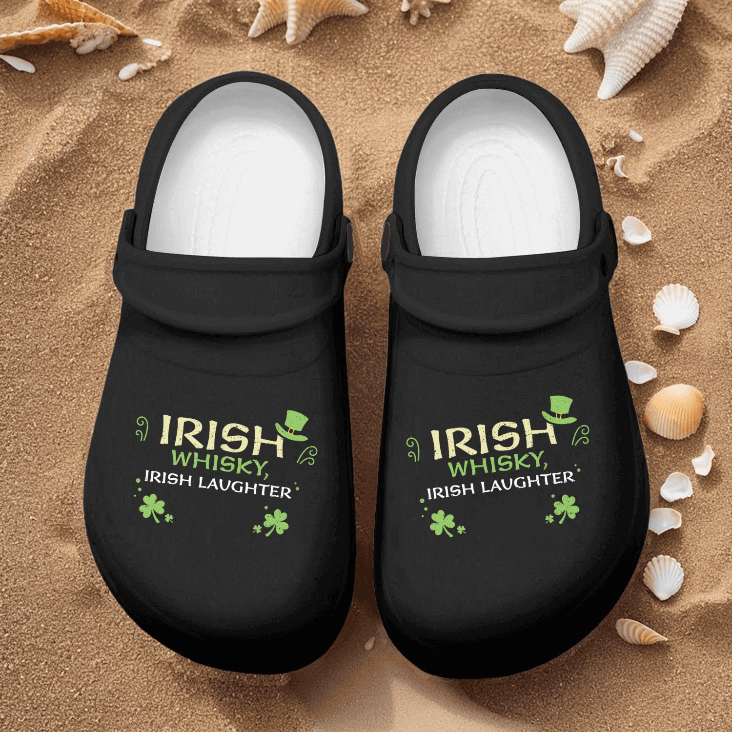 Irish whisky, Irish laughter Nurse Clogs