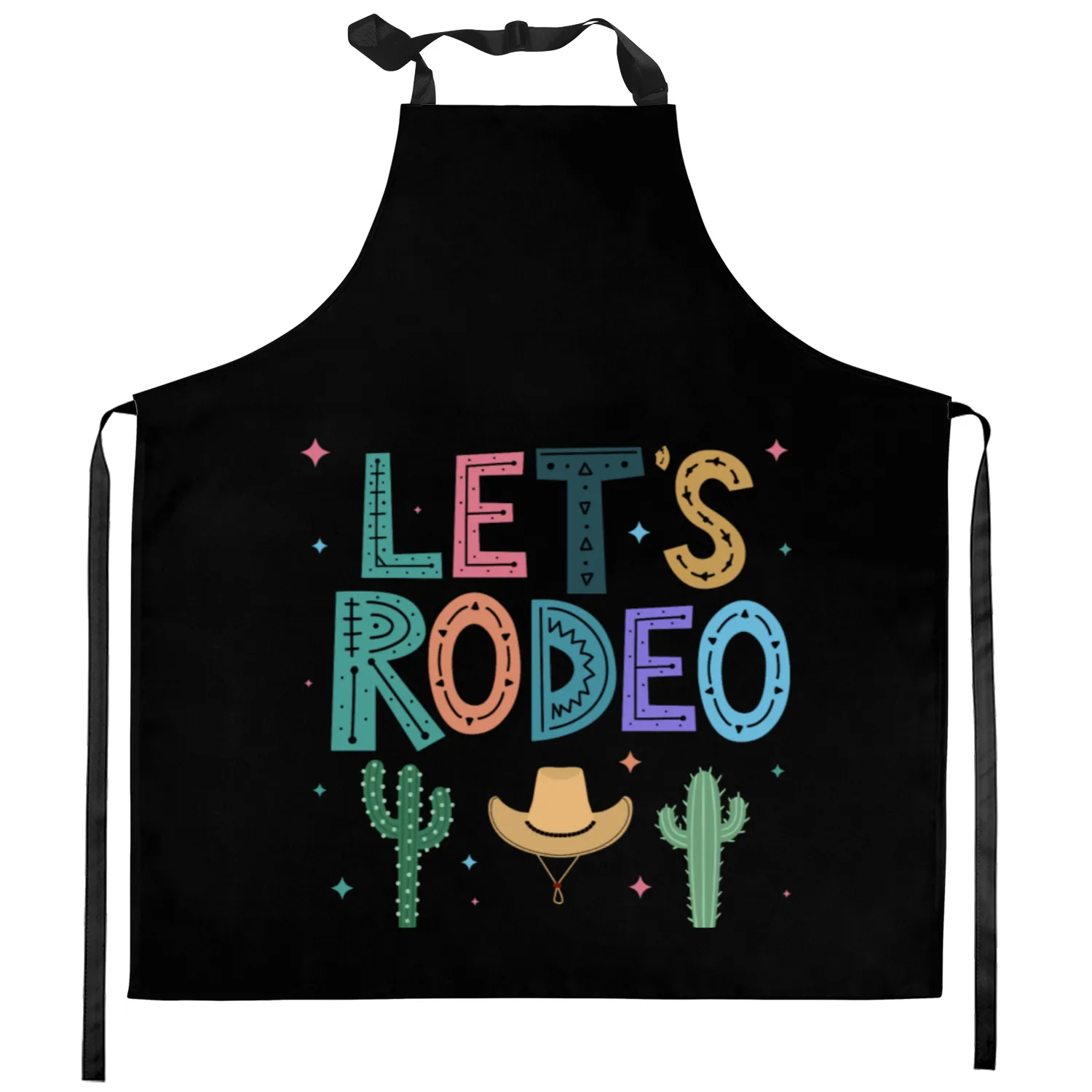 Cute Rodeo Horse Riding Cowboy Cowgirl Kitchen Aprons