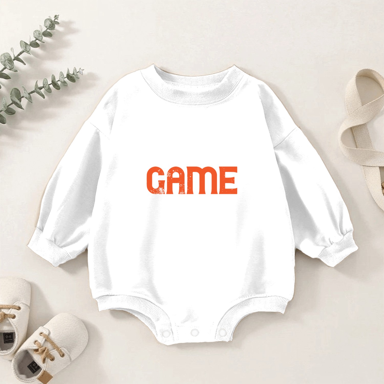 I paused my Game to be here Baby Romper Sweatshirts