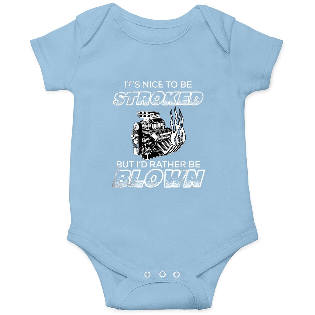 Vintage Racing Baby Bodysuit Its Nice To Be Stroked Funny Racing
