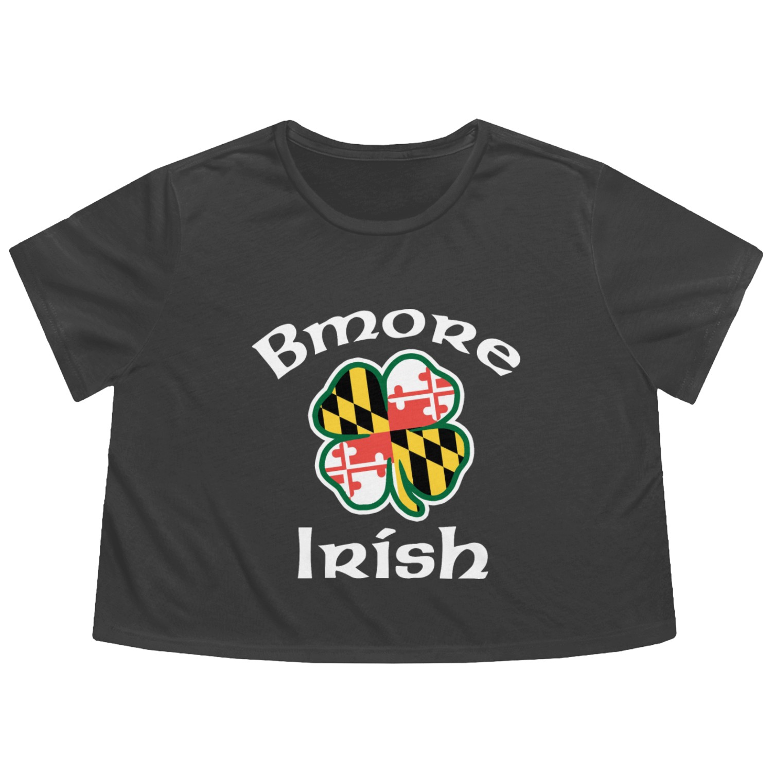 Baltimore Bmore Irish Flowy Cropped Tees
