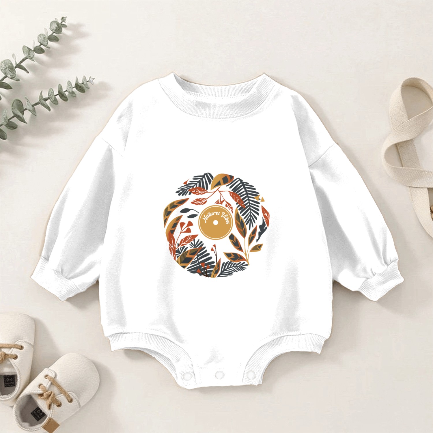 Nature Vibes Baby Romper Sweatshirts