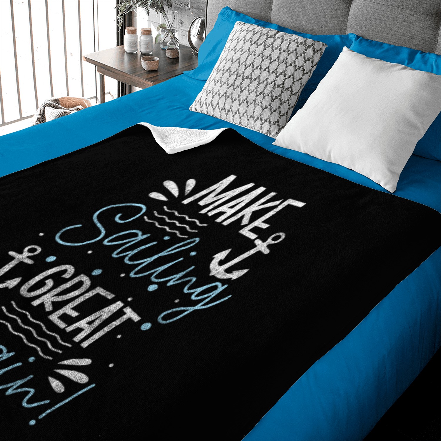 Sailing Port Yacht Sailor Baby Blankets