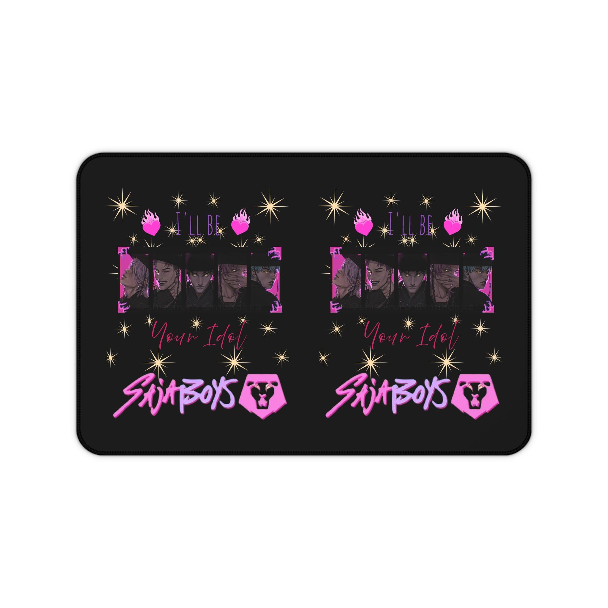 Kpop Demon Hunter Desk Matt, Cosmic Desk Mat with Inspirational Design, Gamer Desk Accessories, Office Decor, Gift for Students