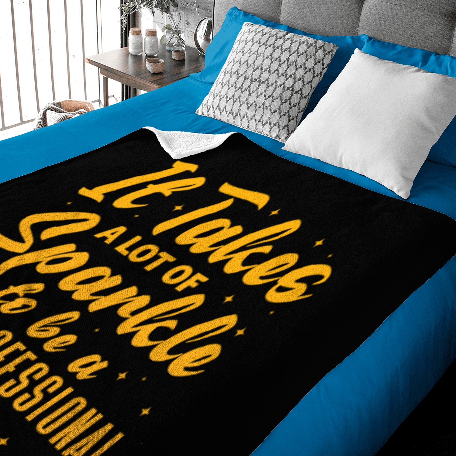 It Takes A Lot of Sparkle To Be A Paraprofessional Baby Blankets
