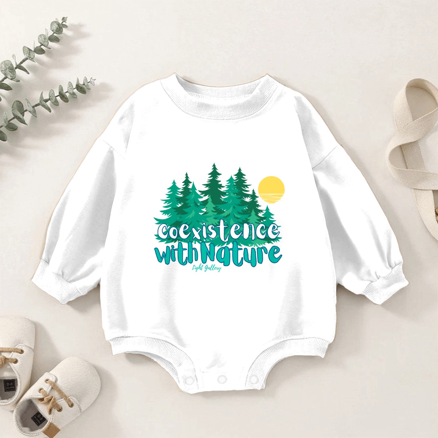Coexistence with Nature Baby Romper Sweatshirts