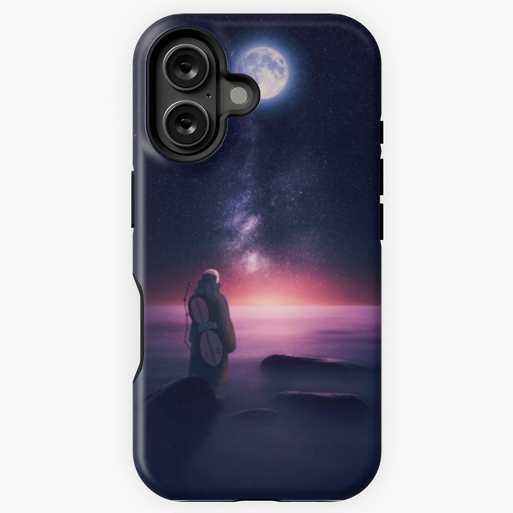 Ninja watching The Moon iPhone Case
