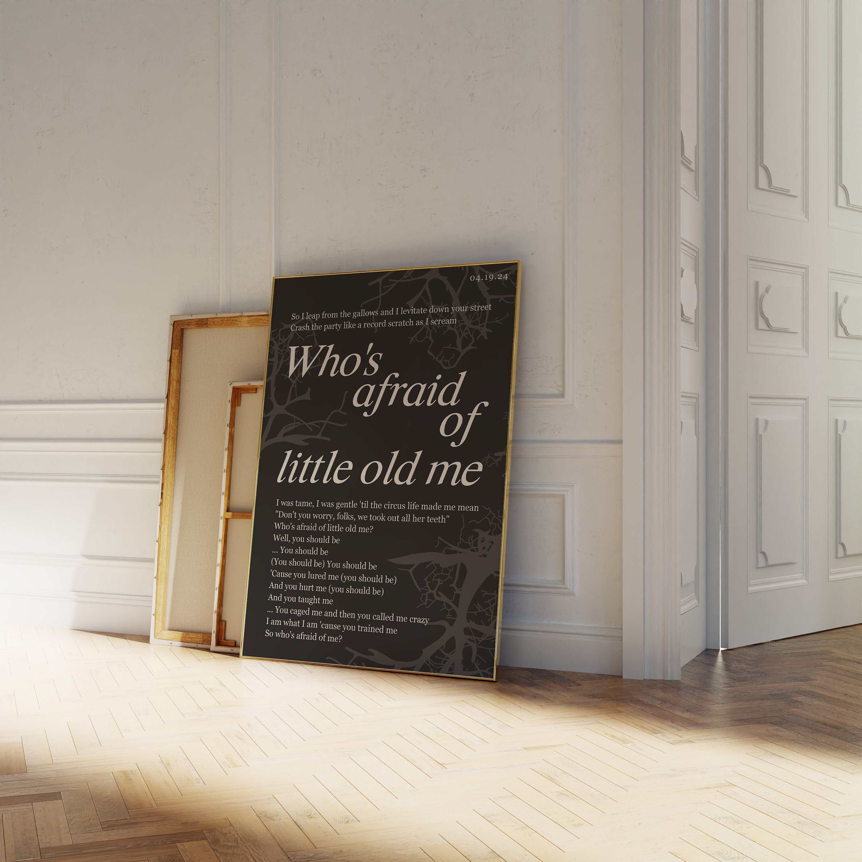 Who's Afraid Of Little Old Me Print The Tortured Poets Department Poster