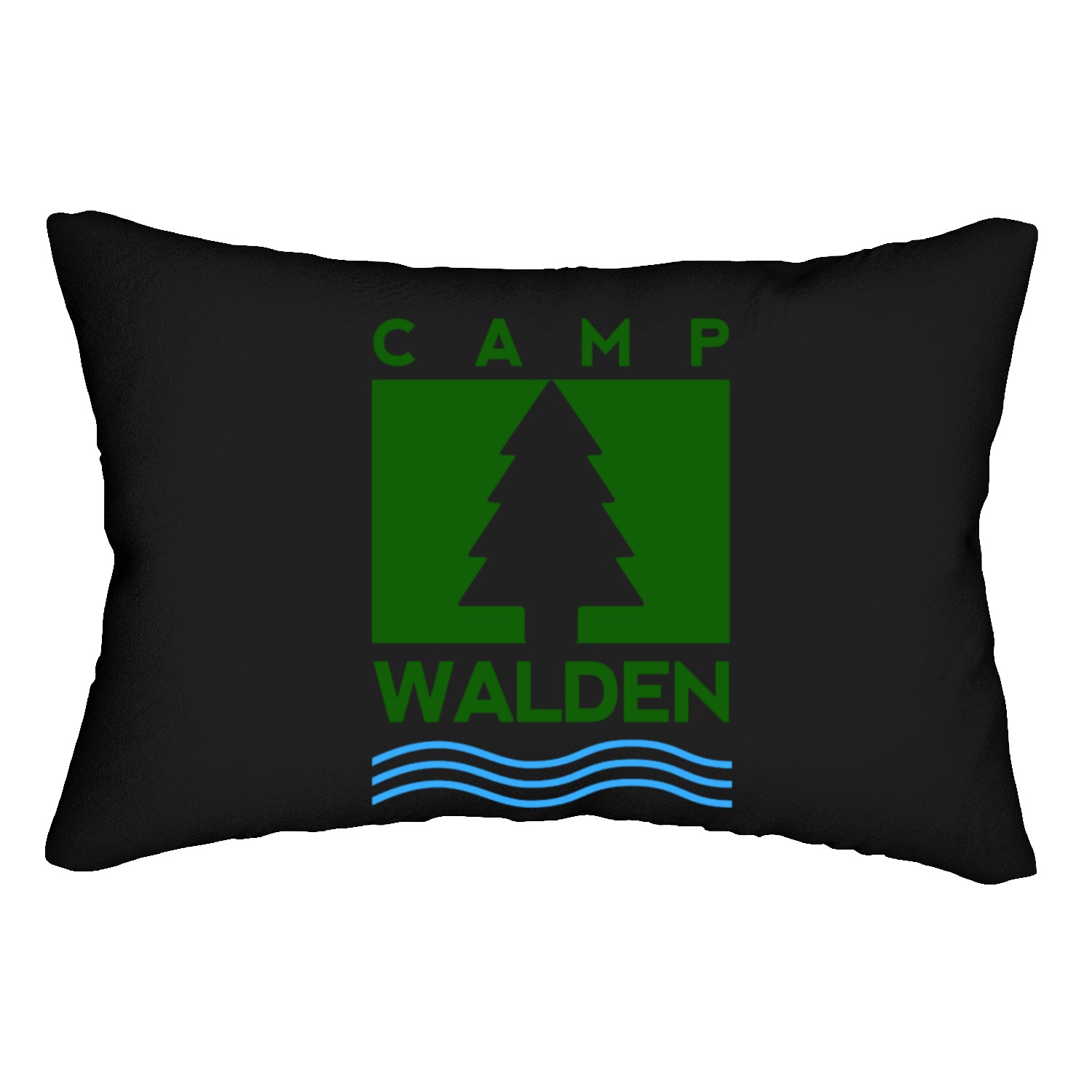 Camp Walden Logo Lumbar Pillows