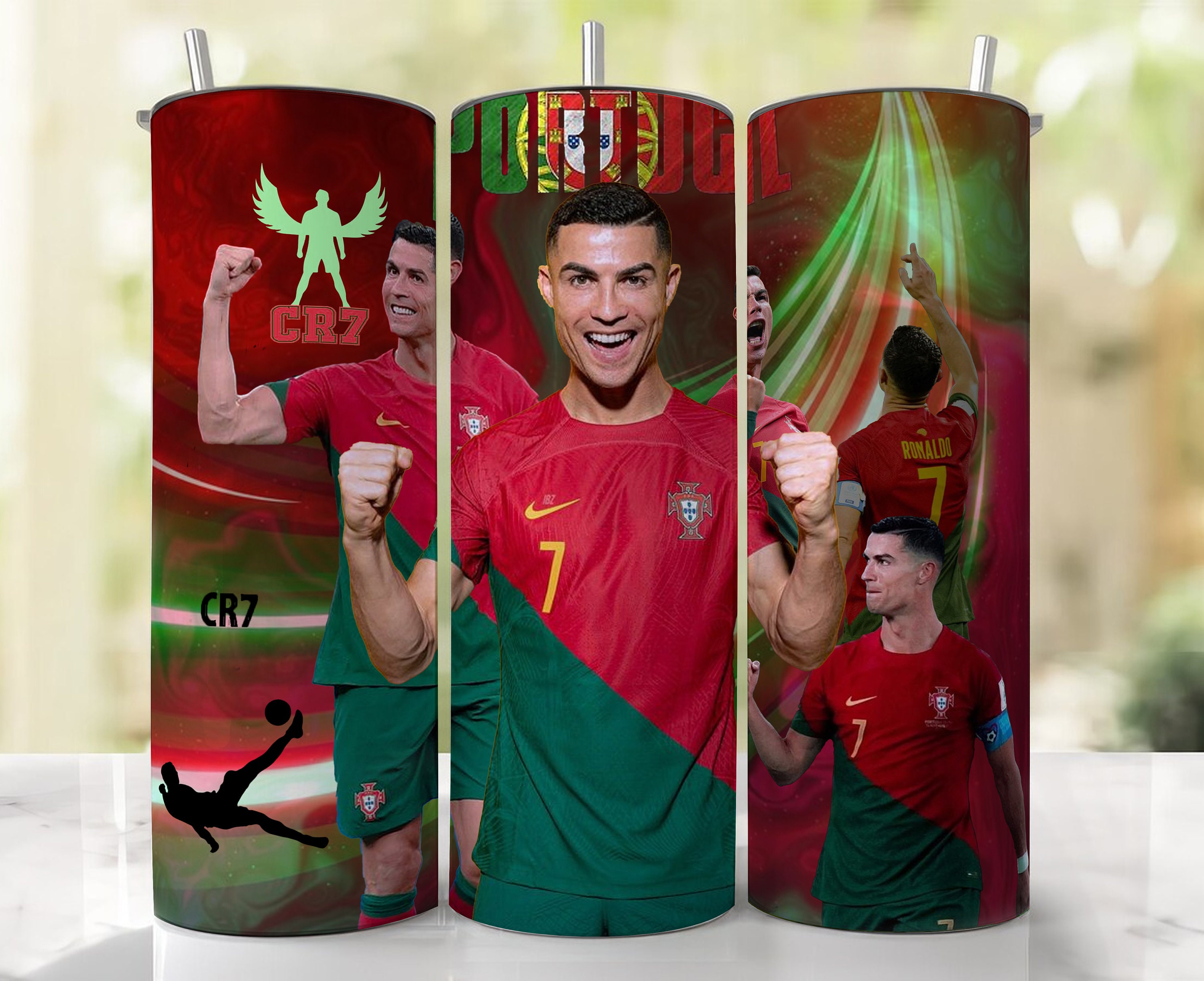 Ronaldo cr7 tumbler | 20oz skinny tumbler