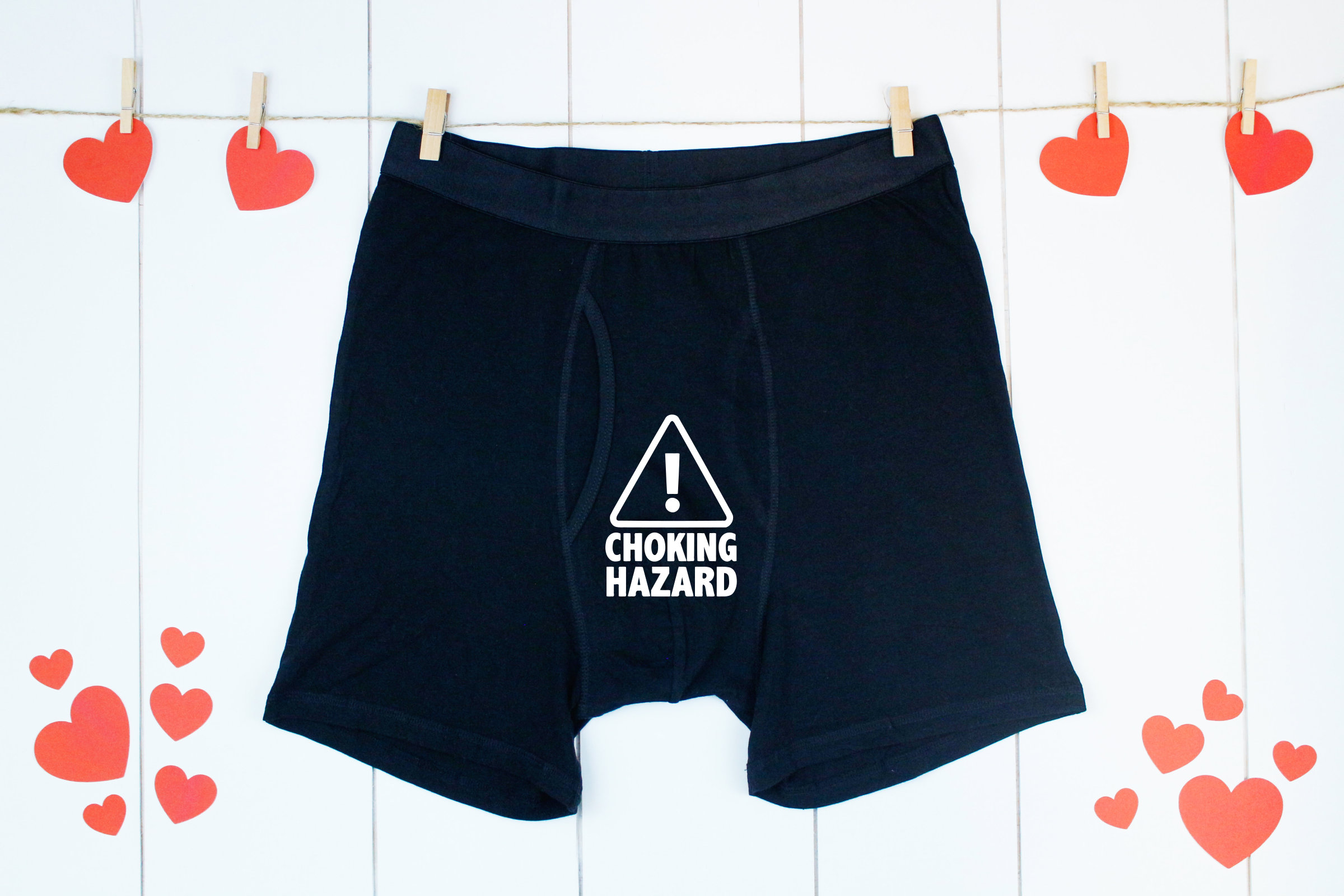 Choking Hazard Boxer Briefs For Him, Gift for Him