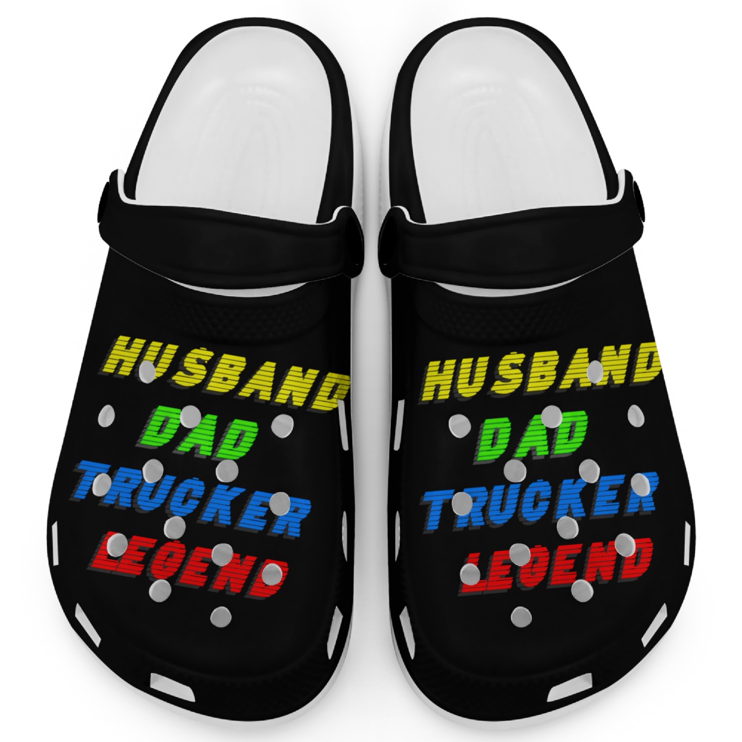 husband dad trucker legend Clogs