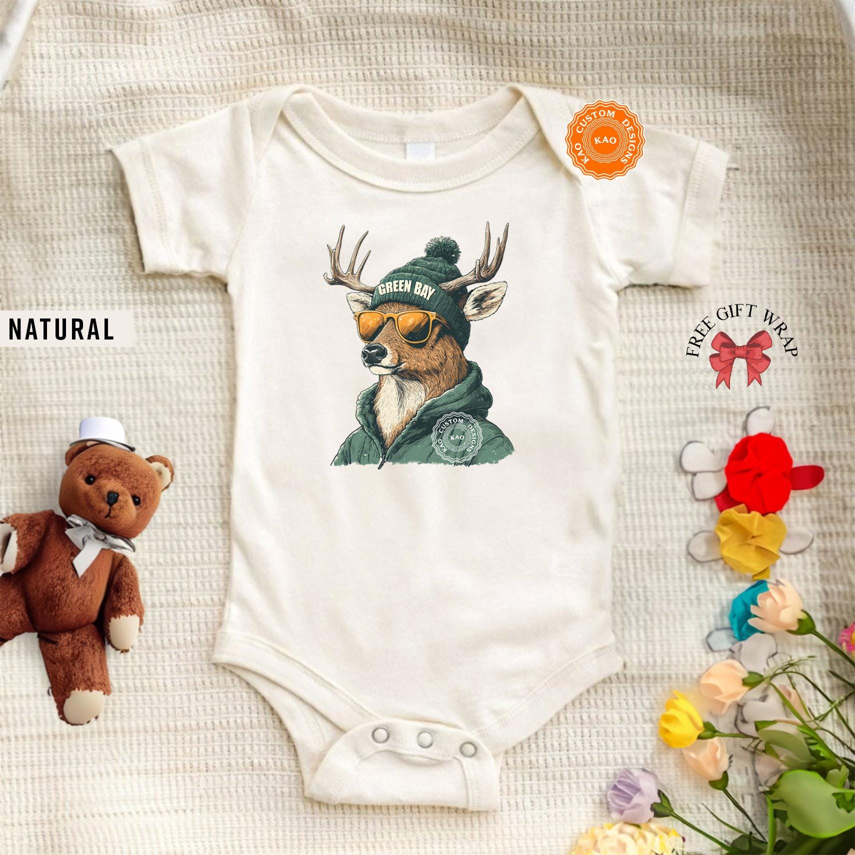 Green Bay Onesie, Toddler Football T-Shirt, Kids Game Day Tee, Packer Infant Apparel