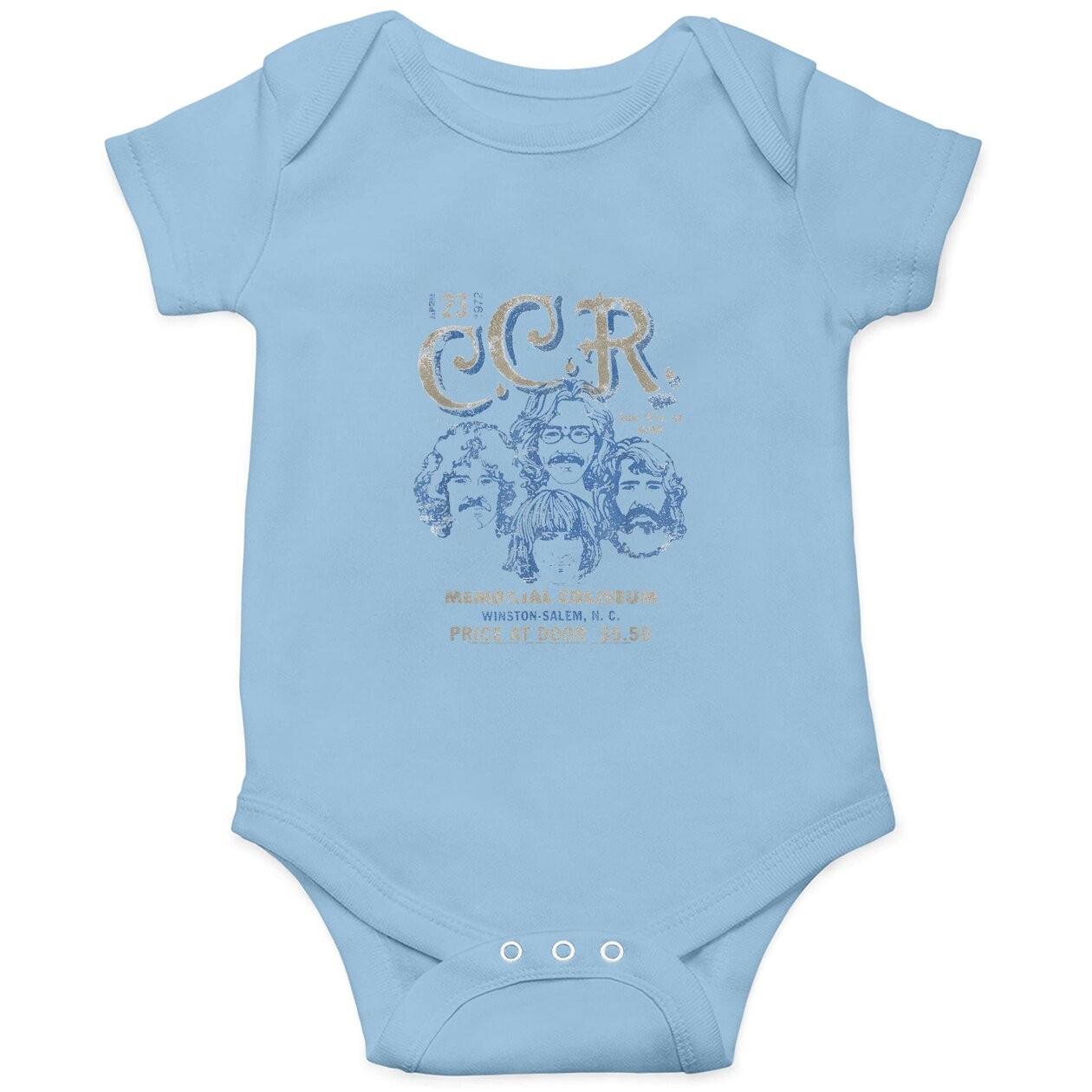 Creedence Clearwater Revival Sketch Poster Baby Bodysuit