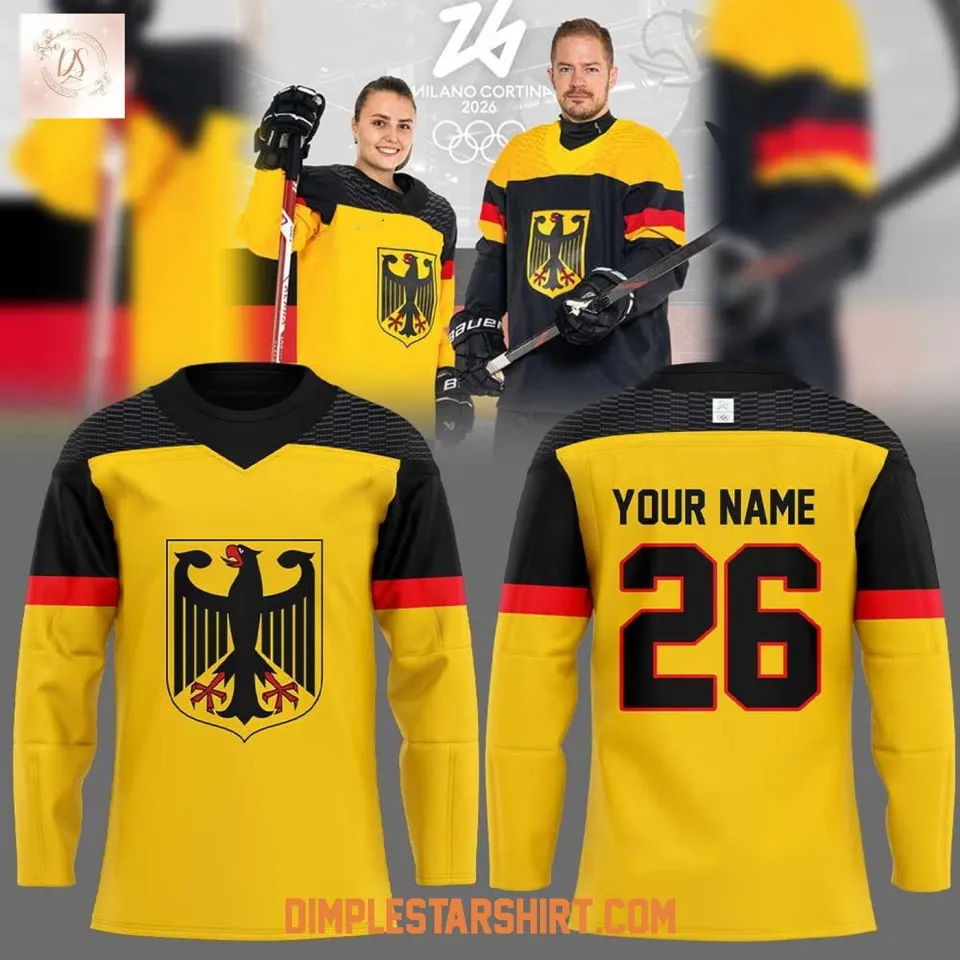 Personalized Germany Hockey Team Olympic 2026 Shirt Men's Fan Gear Xmas Gift