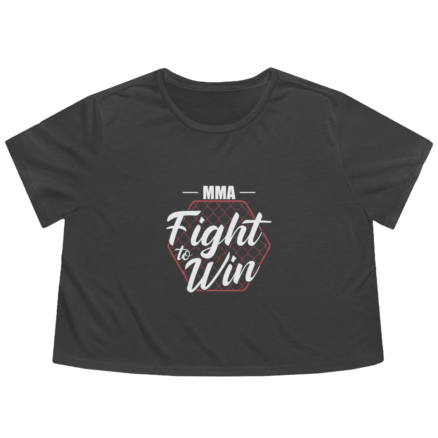 MMA Fight to Win Mixed Martial Arts Flowy Cropped Tees