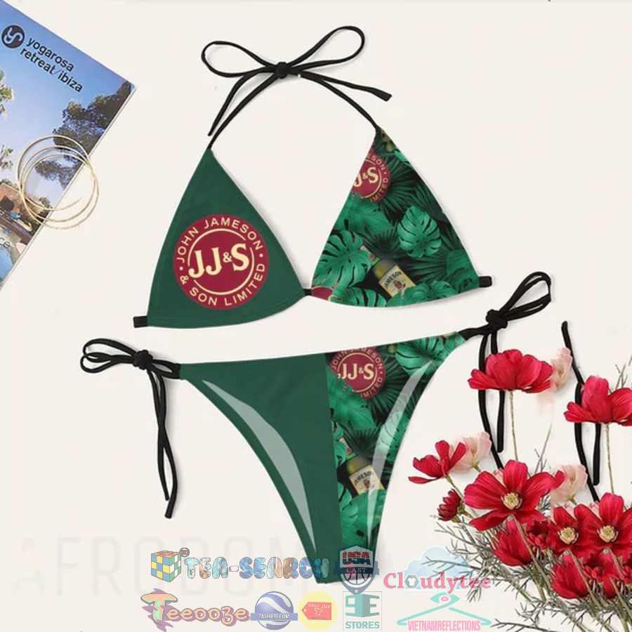 Jameson Irish Whiskey Tropical Bikini Set Swimsuit Jumpsuit Beach