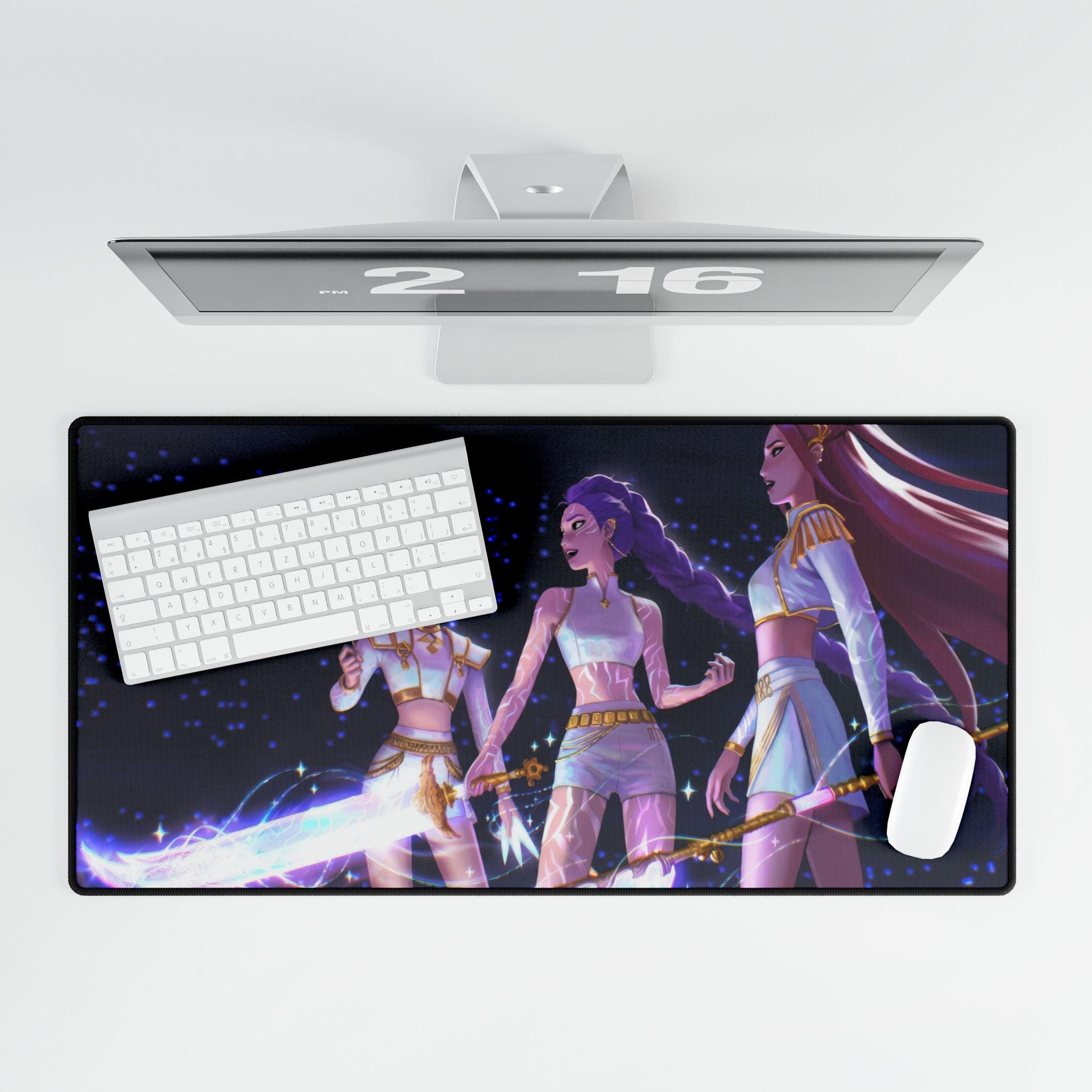 K-POP DEMON HUNTERS Desk Mat, Gaming Mouse Pad, Anime Desk Cover, Kawaii Large Desk Pad