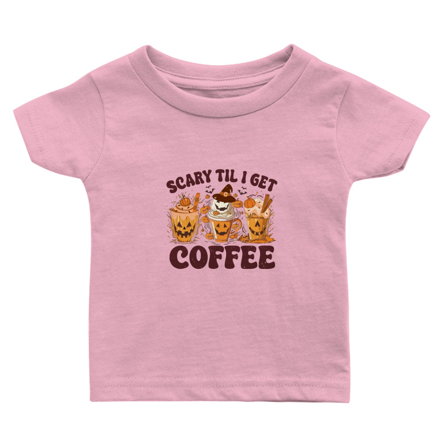 Scary Tly I Get Coffee Baby T Shirts
