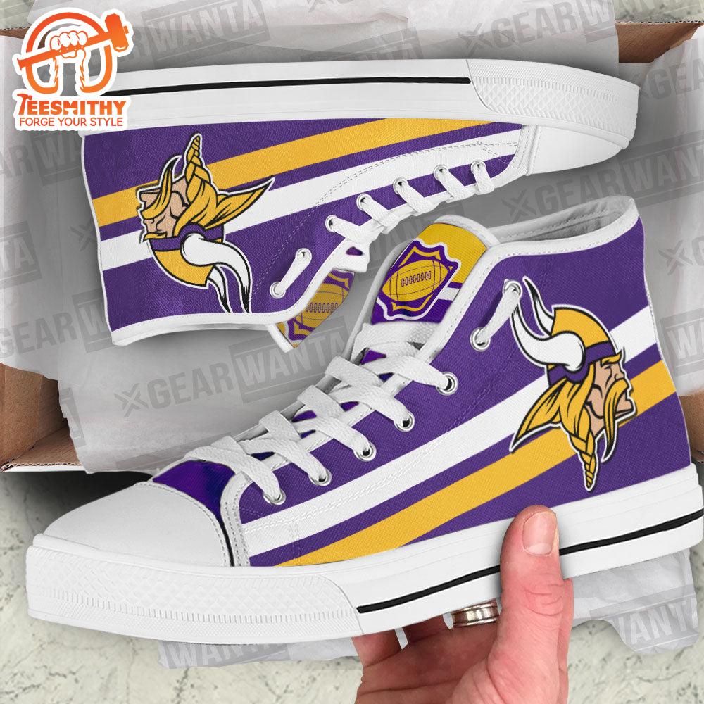 Minnesota Vikings High Top Shoes