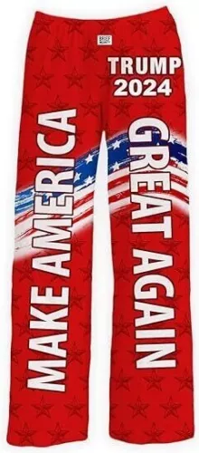 BRIEF INSANITY TRUMP 2024 MAKE AMERICA GREAT AGAIN Graphic Lounge Pants