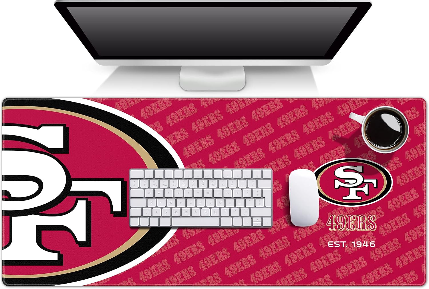 SF 49ERS Football Logo Desk Mat Est 1946