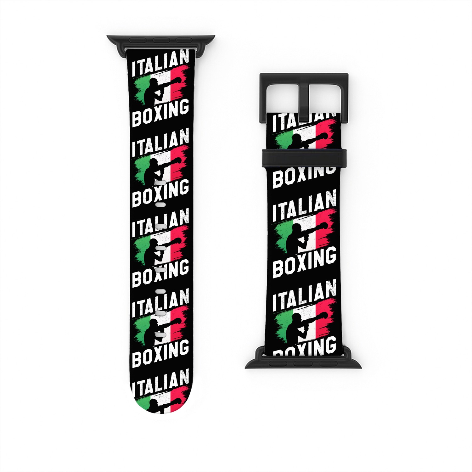 Italian Flag Boxing Gloves Sports Watch Bands For Apple Watch
