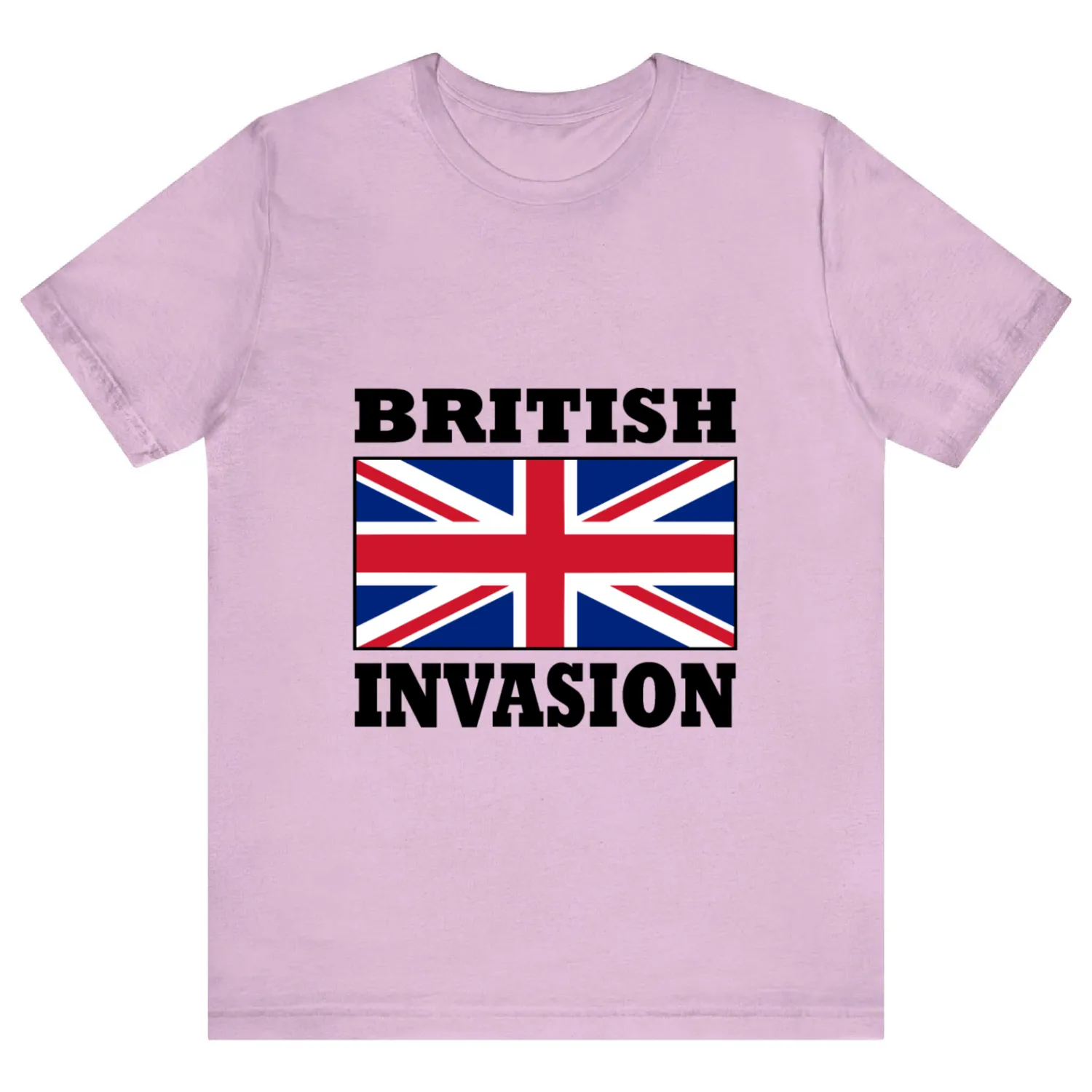 British Invasion with Union Jack Flag Poster T-shirt