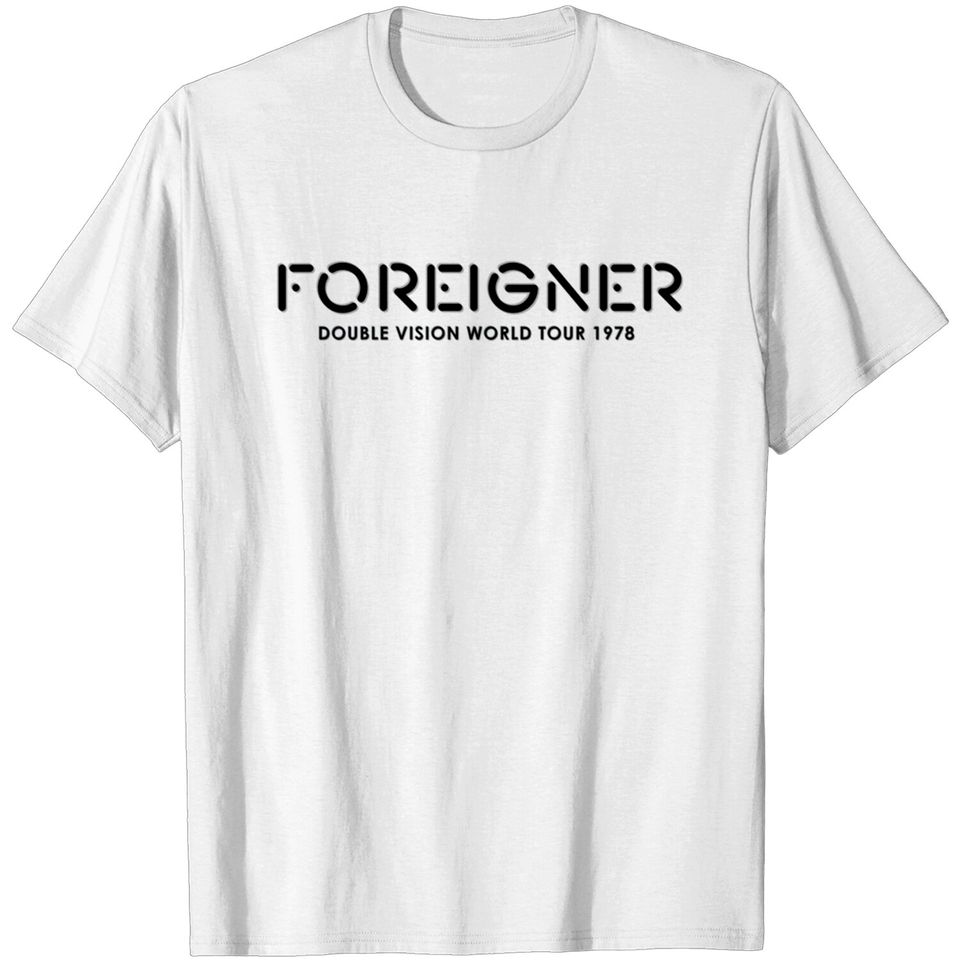 Foreigner Double Vision (blurry) - Foreigner Band - T-Shirt