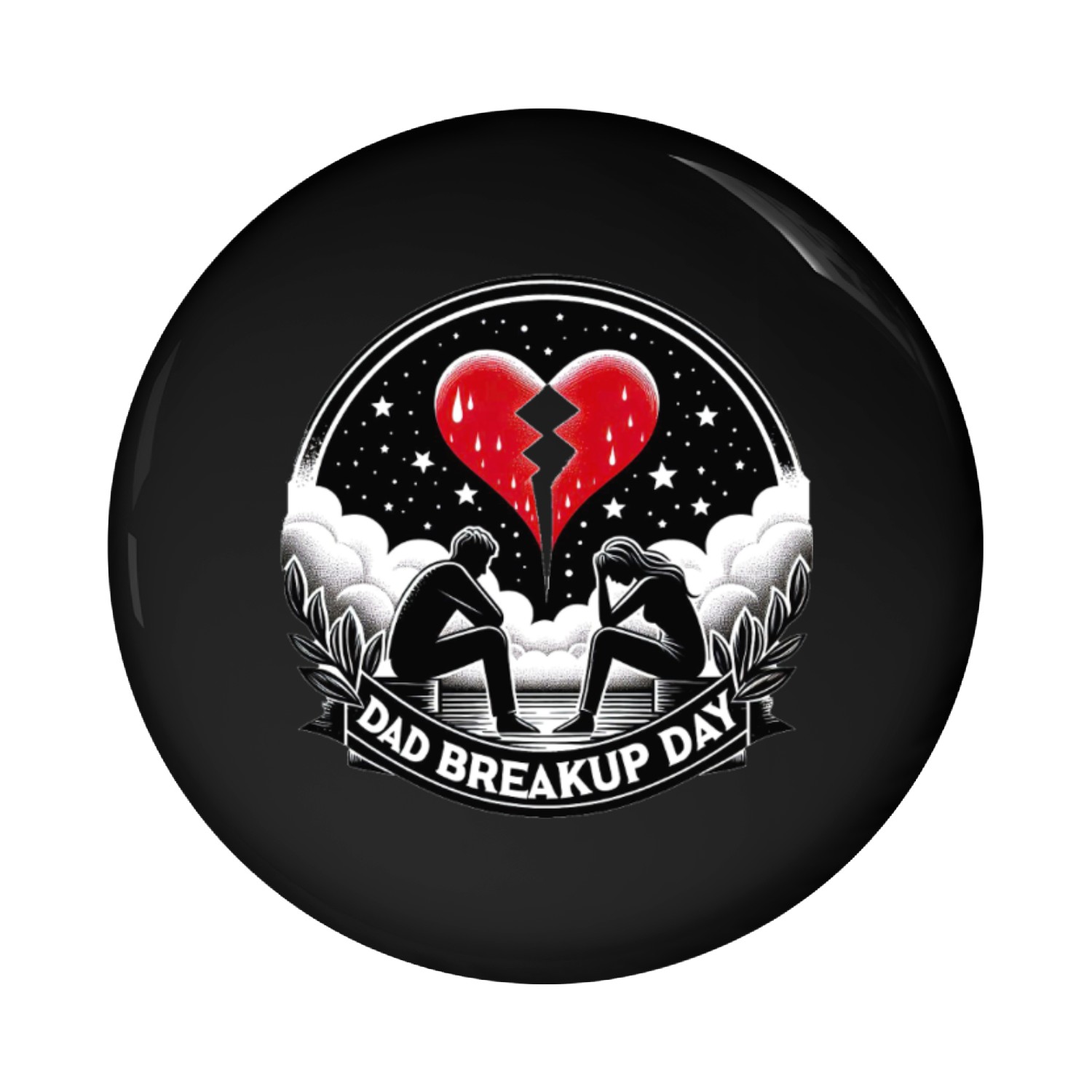 Brakup Day Pin Buttons