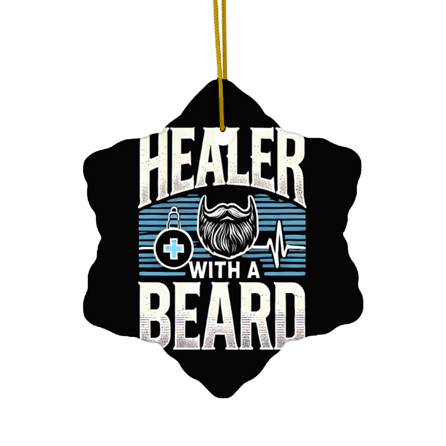 Healer With A Beard Ceramic Ornaments