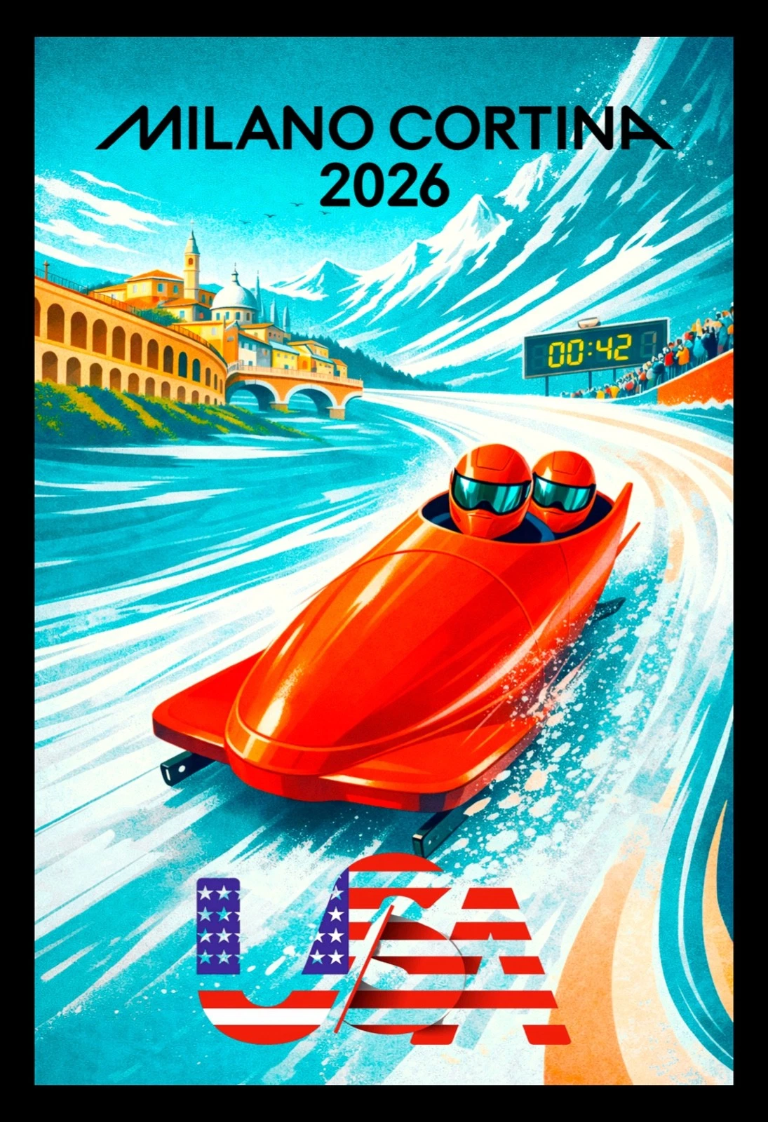 2026 Winter Games Series- BOBSLED • Poster Wall Art