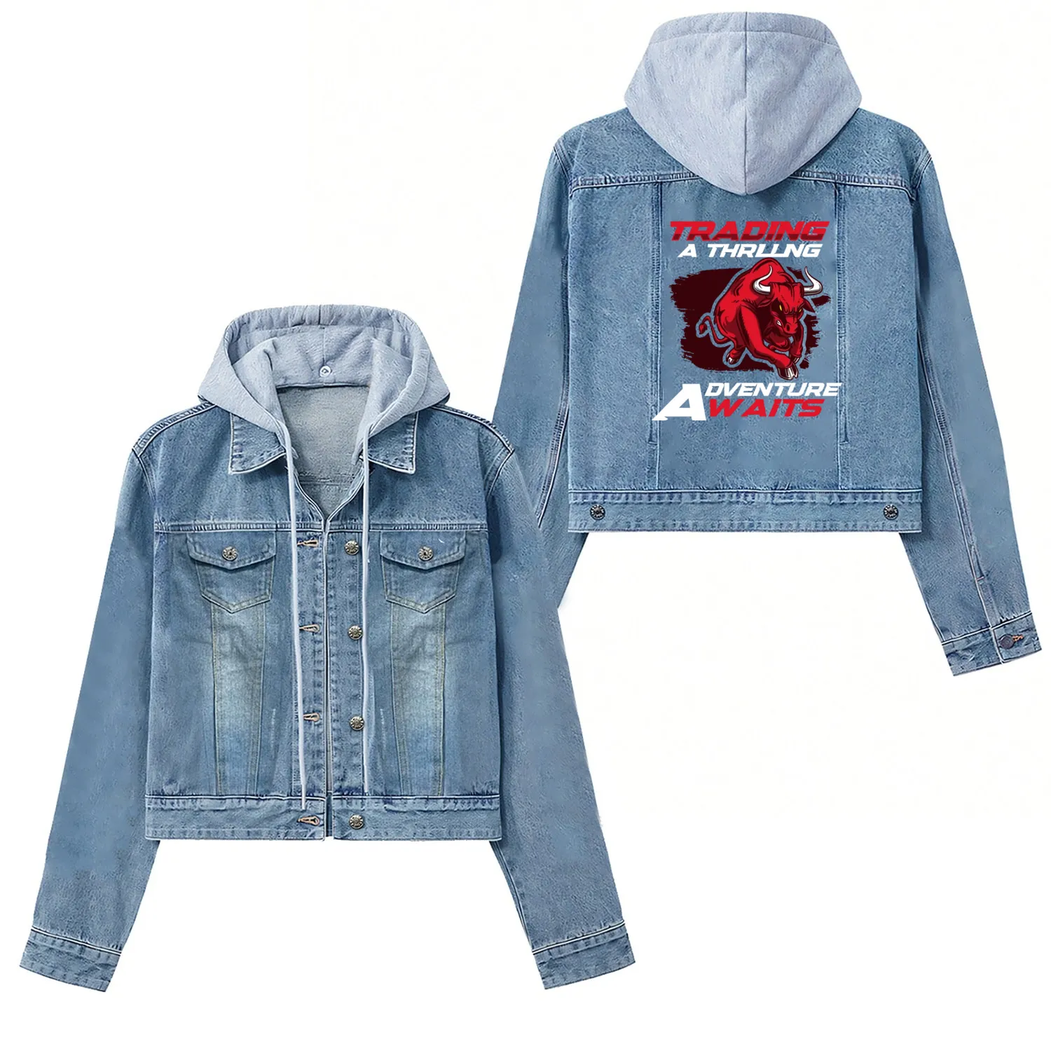Stock Market trader Forex Trader Investor Trading Women's Denim Jackets