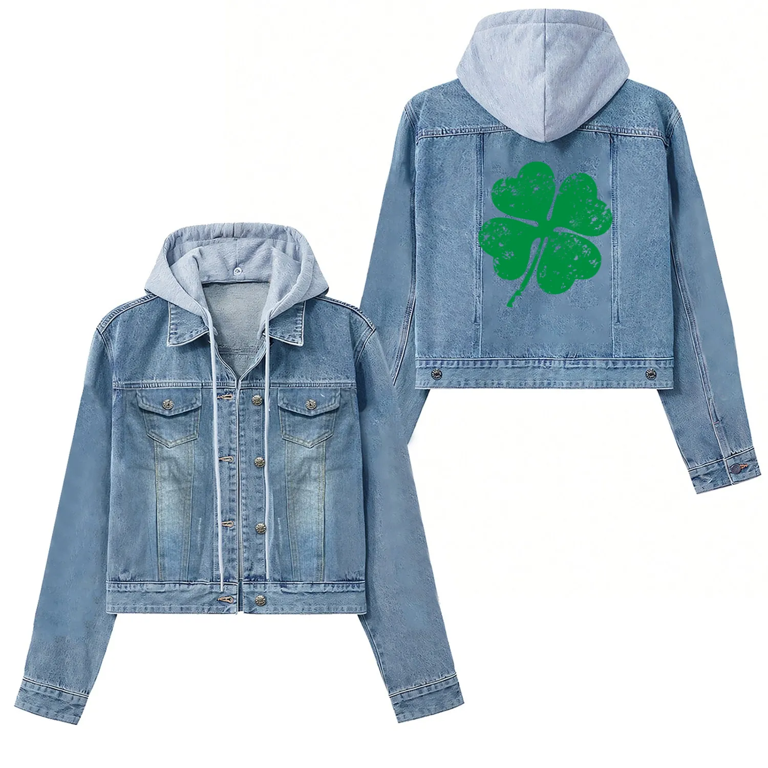 Irish clover Women's Denim Jackets