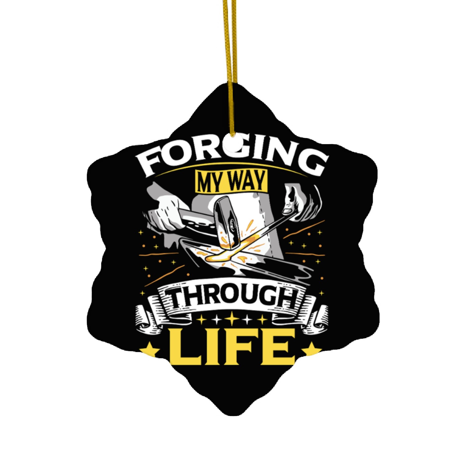 Power Blacksmith Metal Blacksmith Merch Ceramic Ornaments