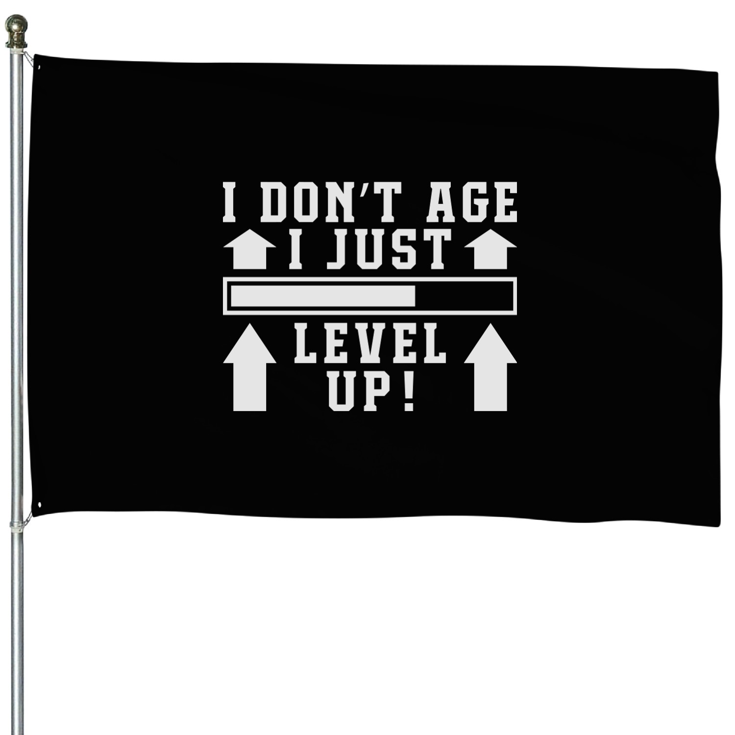 I Don't Age I Level Up House Flags