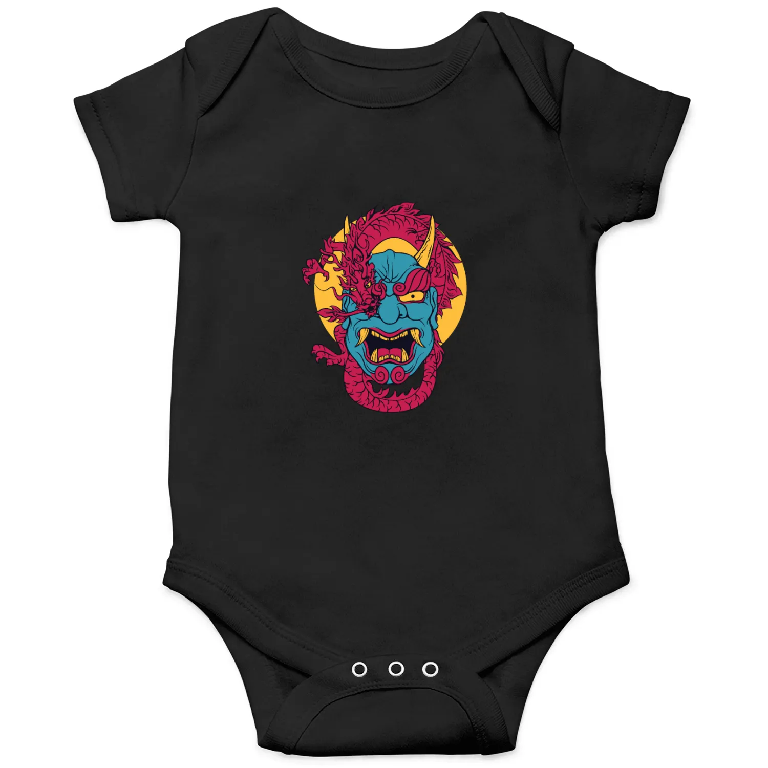 Demon Oni and Dragon hanya mask japanese lofi Onesies