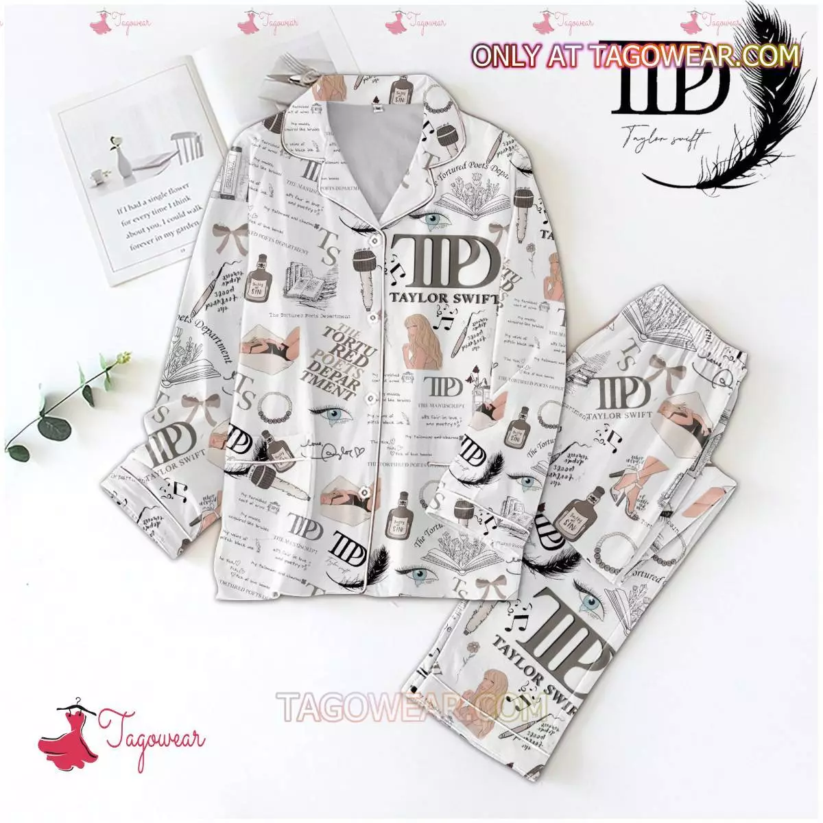 The Tortured Poets Department Music Women’s Pajamas Set